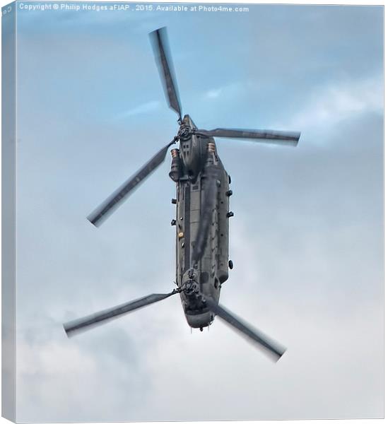  Boeing CH47 Chinook HC4 (2) Canvas Print by Philip Hodges aFIAP ,