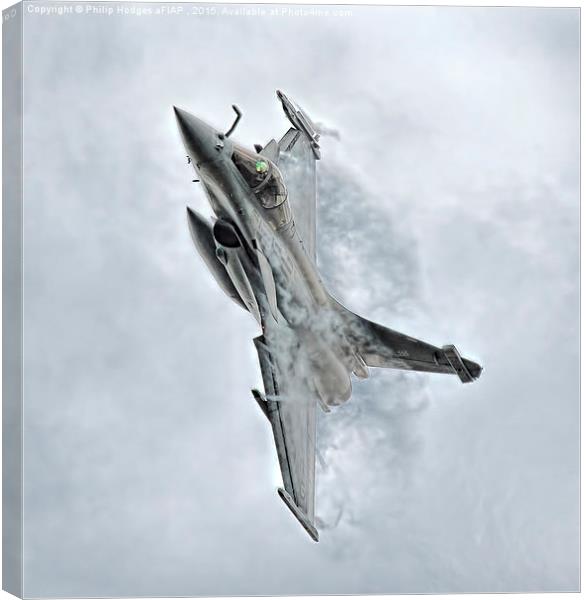 Dassault Rafale M (3)   Canvas Print by Philip Hodges aFIAP ,