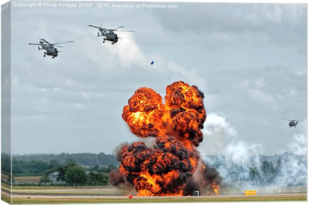 Yeovilton Airshow Commando Assault 2015   Canvas Print by Philip Hodges aFIAP ,