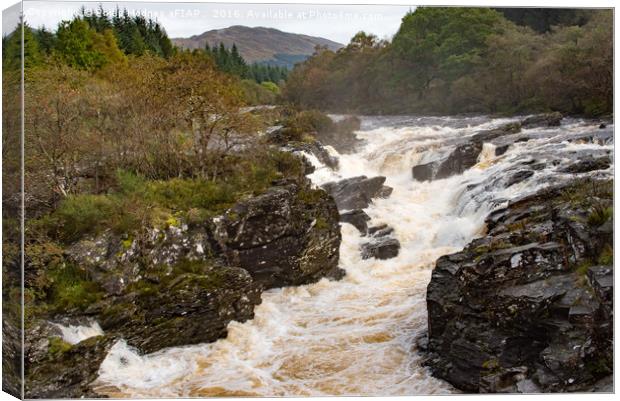 Orchy Falls (2) Canvas Print by Philip Hodges aFIAP ,