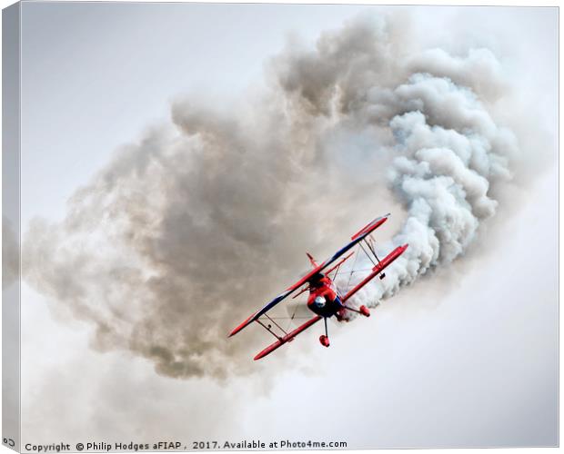 Pitts at Yeovilton 2017 Canvas Print by Philip Hodges aFIAP ,