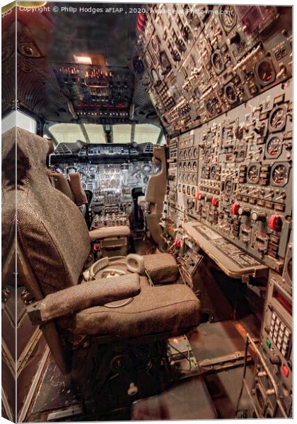 Corcorde Flight Engineers Station  Canvas Print by Philip Hodges aFIAP ,