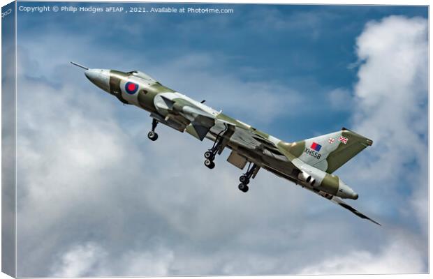 Avro Vulcan XH558 Take Off Canvas Print by Philip Hodges aFIAP ,