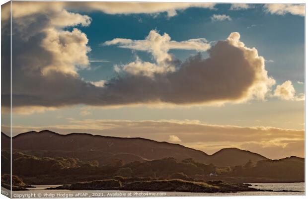 Clouds Over Mull Canvas Print by Philip Hodges aFIAP ,