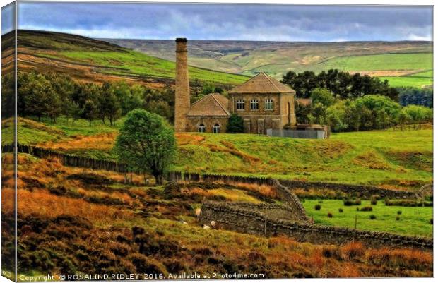 "RENOVATED LEAD MINE BLANCHLAND MOOR" Canvas Print by ROS RIDLEY