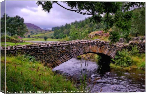 "Bridge by the lake" Canvas Print by ROS RIDLEY