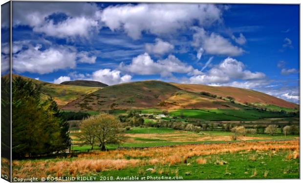 "Cloud reflections in Cumbria" Canvas Print by ROS RIDLEY