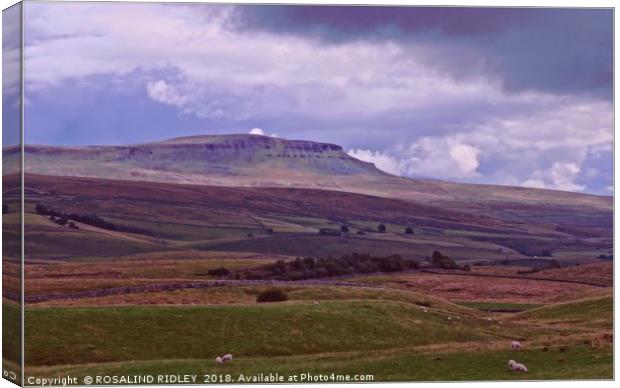 "Storm clouds over Pen-y Ghent" Canvas Print by ROS RIDLEY