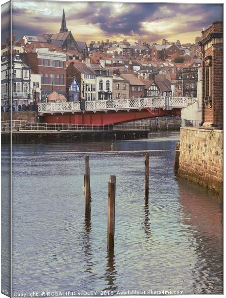 "Whitby Groynes" Canvas Print by ROS RIDLEY