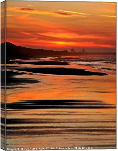 "Portrait of a Saltburn sunset" Canvas Print by ROS RIDLEY