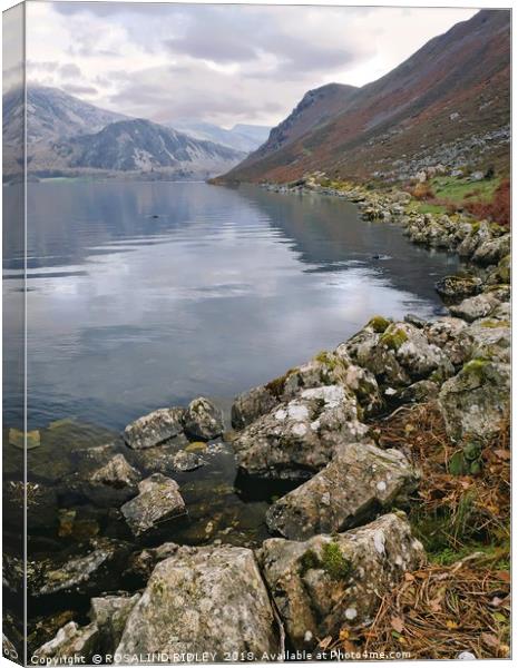 "Morning at Ennerdale Water" Canvas Print by ROS RIDLEY