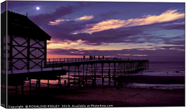 "Perfect End to a Perfect day" Canvas Print by ROS RIDLEY