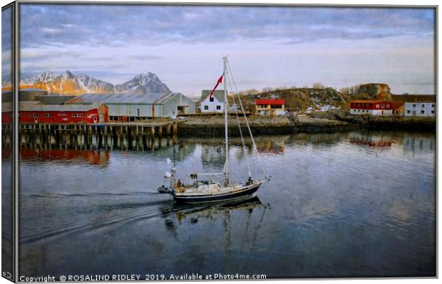 "Expedition boat at Svolvaer Norway" Canvas Print by ROS RIDLEY