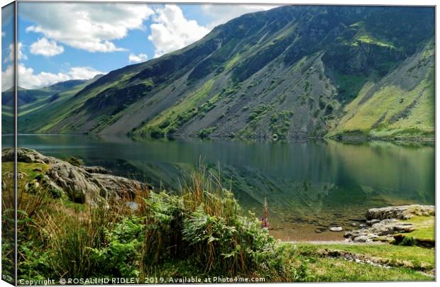 "Early morning reflections at Wastwater" Canvas Print by ROS RIDLEY