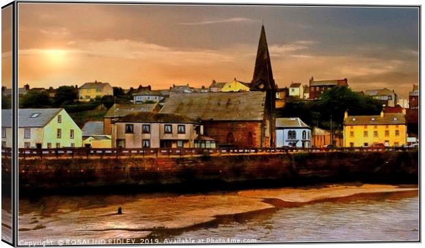 Lights out at Maryport Canvas Print by ROS RIDLEY