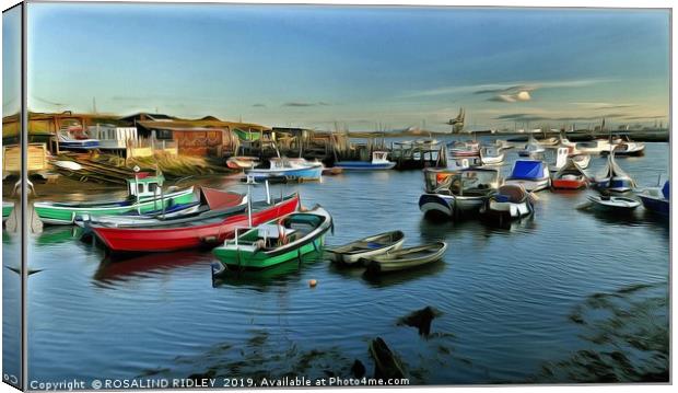 "Paddy's Hole Evening" Canvas Print by ROS RIDLEY