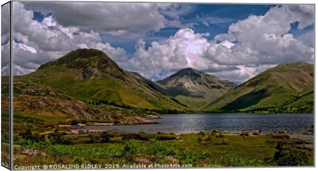"Clouds over Wastwater" Canvas Print by ROS RIDLEY