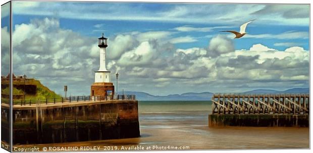 "Painterly Maryport" Canvas Print by ROS RIDLEY