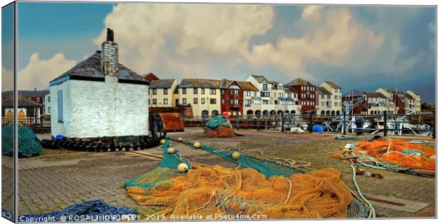 "Colourful fishing nets"2 Canvas Print by ROS RIDLEY