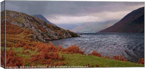 "Autumn mists over Wastwater" Canvas Print by ROS RIDLEY