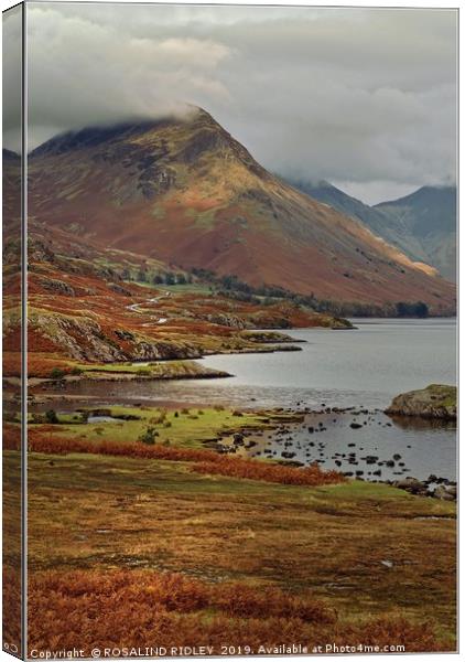 "Portrait over Wastwater" Canvas Print by ROS RIDLEY