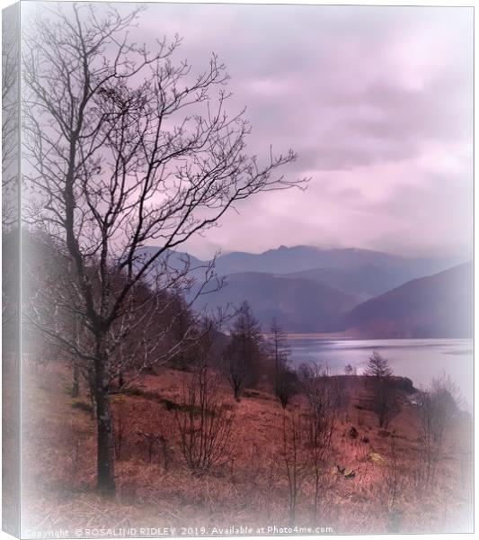 "Evening mists descend on Ennerdale " Canvas Print by ROS RIDLEY