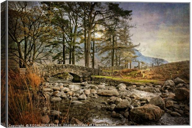 "Little bridge in Wasdale " Canvas Print by ROS RIDLEY