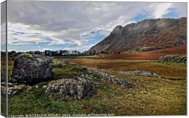 "Storm brewing across Wasdale Valley " Canvas Print by ROS RIDLEY