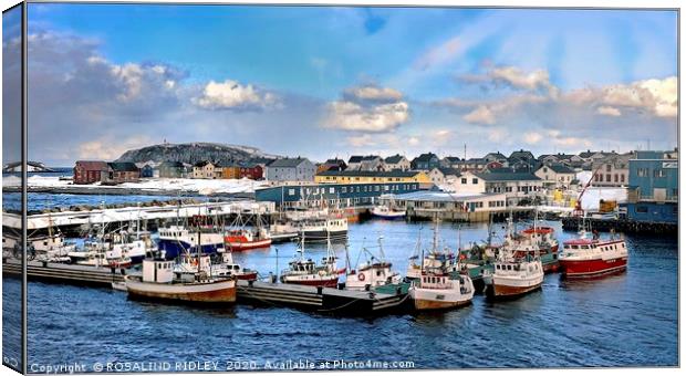 "THe harbour Vardo" Canvas Print by ROS RIDLEY