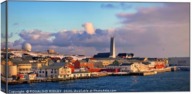 "Evening light Vardo" Canvas Print by ROS RIDLEY