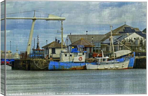 "Old fishing boats Maryport" Canvas Print by ROS RIDLEY