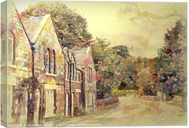 "Soft pastel Rosedale" Canvas Print by ROS RIDLEY