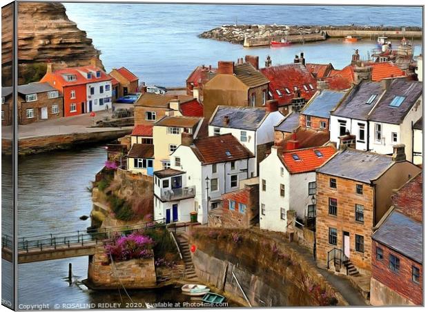 "Digital Staithes" Canvas Print by ROS RIDLEY