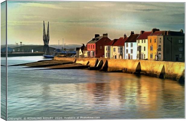 "Lighting up Hartlepool" Canvas Print by ROS RIDLEY