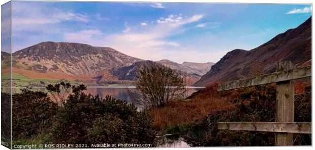 Heading down to Ennerdale Water Canvas Print by ROS RIDLEY