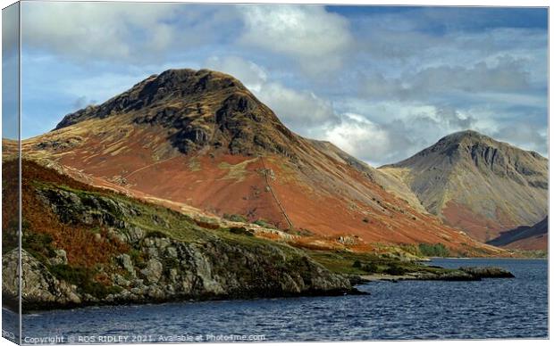 The Magic of Yewbarrow Canvas Print by ROS RIDLEY