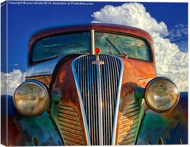  OLD CAR Canvas Print by paul willats