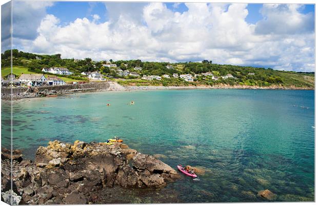 Coverack Harbour, Cornwall.  Canvas Print by Pixel Memoirs
