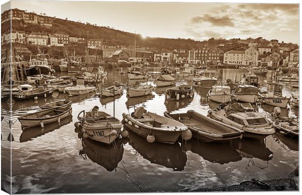  Mevagissey Harbour in Cornwall. Canvas Print by Pixel Memoirs