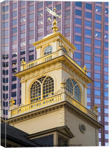 The Old State House Tower Canvas Print by Ian Danbury