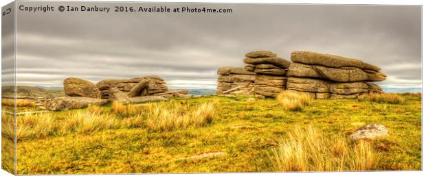 Combestone Tor Canvas Print by Ian Danbury