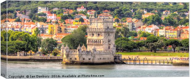 Belem Tower Canvas Print by Ian Danbury