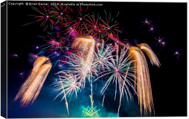 Fireworks! Canvas Print by Brian Garner