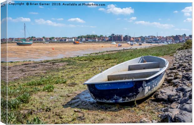 Wells Next the Sea from the Beach Road Canvas Print by Brian Garner