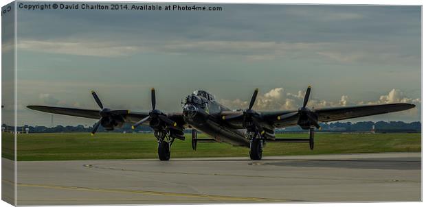  Lancaster Bomber (Thumper PA474) Canvas Print by David Charlton