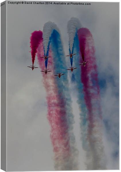  Red Arrows Canvas Print by David Charlton