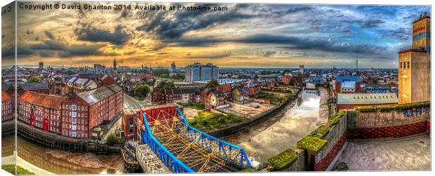 Hull on the Rooftops Canvas Print by David Charlton