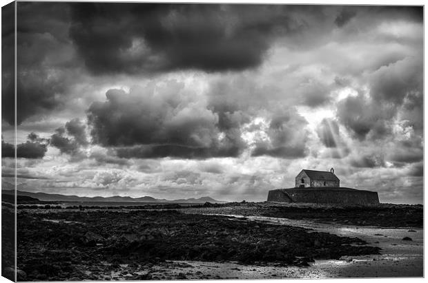  The Church in the Sea Canvas Print by Mal Bray