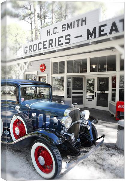 Classic Chevrolet Automobile Canvas Print by Mal Bray