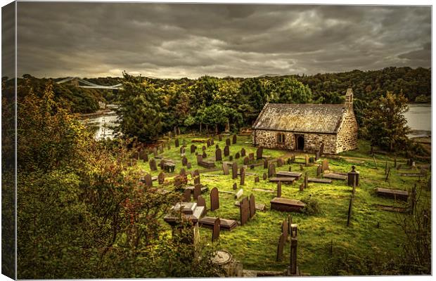  St Tysilio's Church, Anglesey Canvas Print by Mal Bray